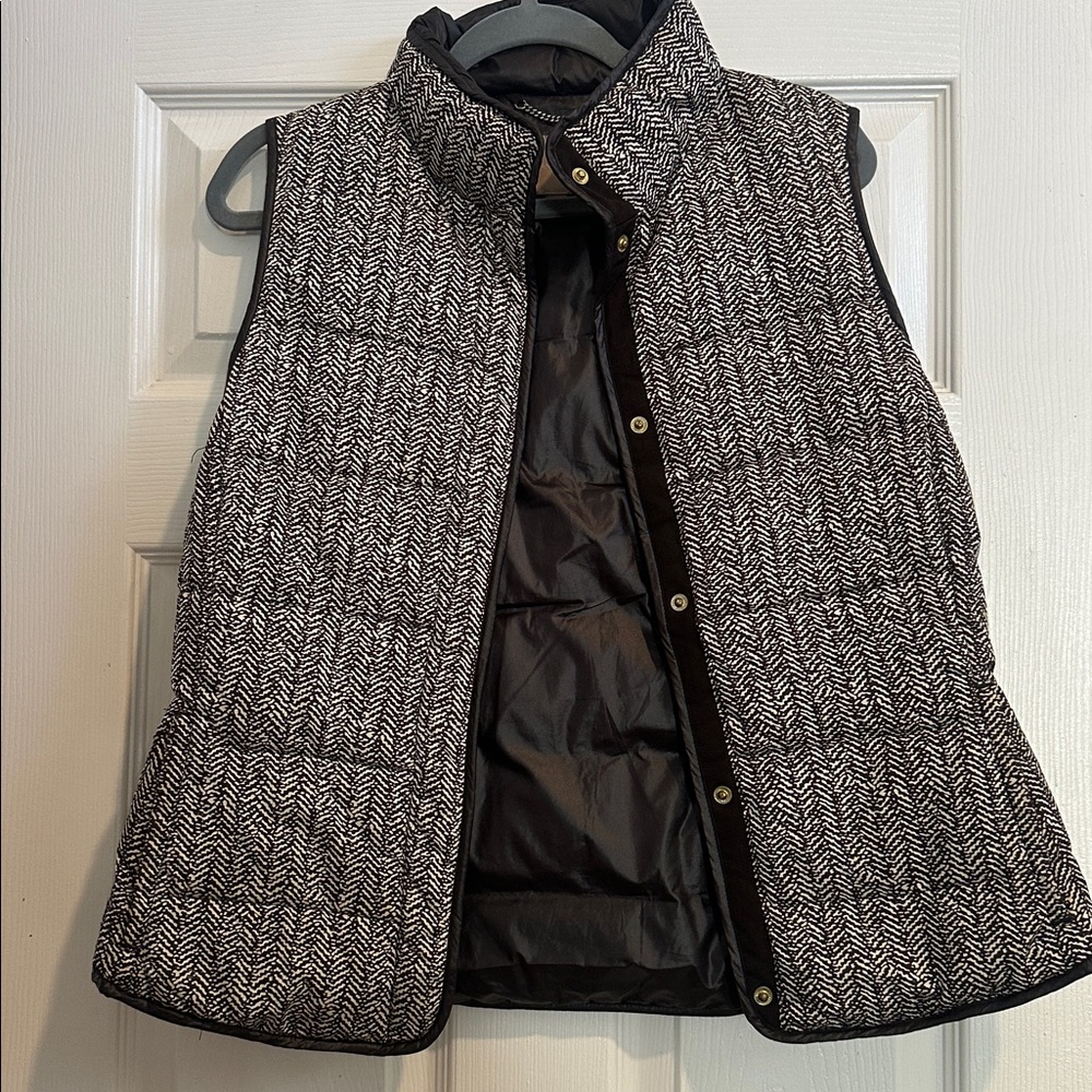 Banana Republic Dark Brown Puffer Vest